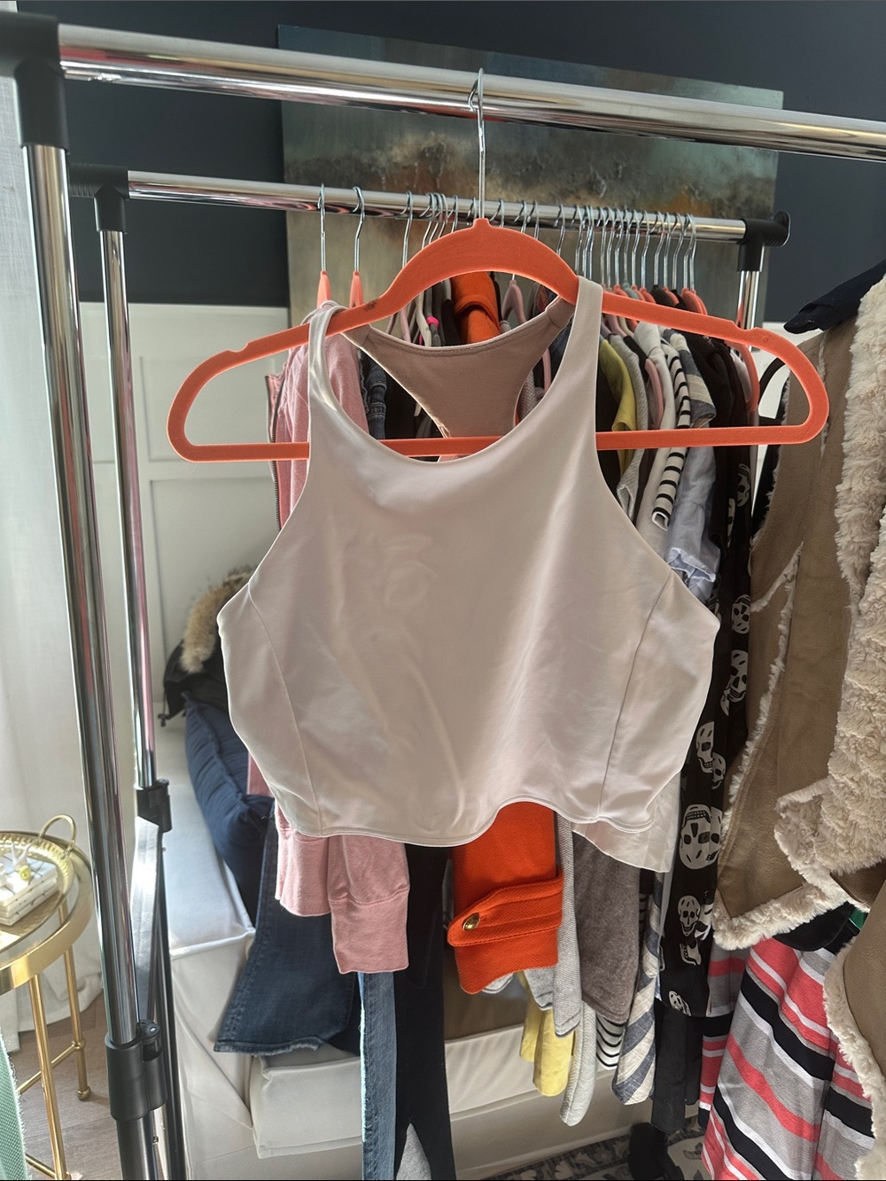 lululemon athletica White High-Neck Cropped Tank